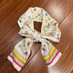 Louis Vuitton LV multicolor bandeau scarf